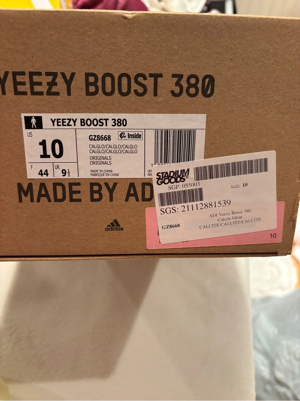 Yeezy Boost 380 in Calcite Glow